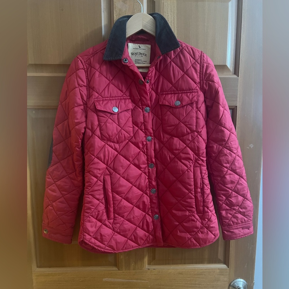 Rose Pistol red barn jacket size small